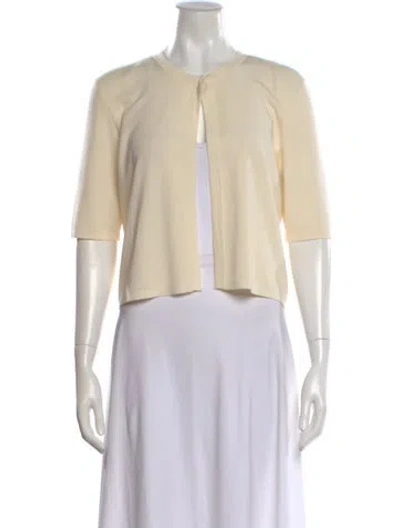 Pre-owned Akris Wool Crew Neck Sweater In Neutral