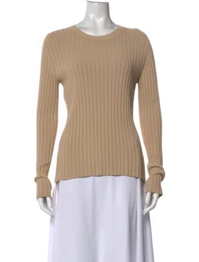 Pre-owned Akris Wool Crew Neck Sweater In Neutrals