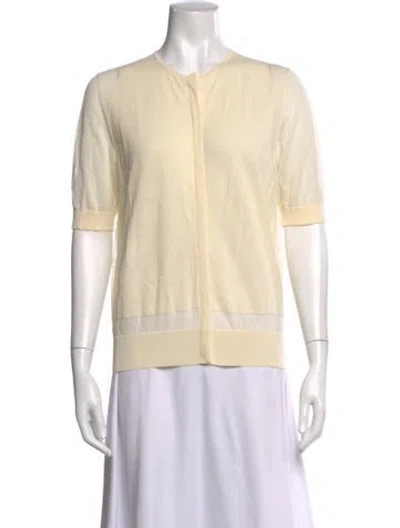 Pre-owned Akris Wool Crew Neck Sweater In Neutrals