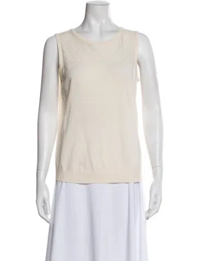 Pre-owned Akris Wool Crew Neck Top In Multi