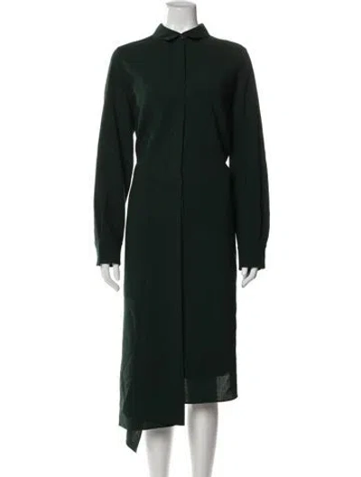 Pre-owned Akris Wool Dress Set In Green