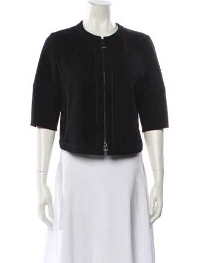 Pre-owned Akris Wool Evening Jacket In Black