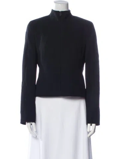 Pre-owned Akris Wool Evening Jacket In Black