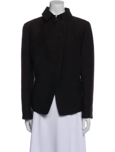 Pre-owned Akris Wool Evening Jacket In Black