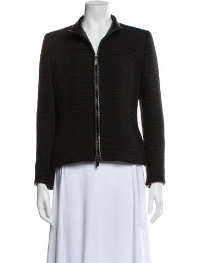 Pre-owned Akris Wool Evening Jacket In Black