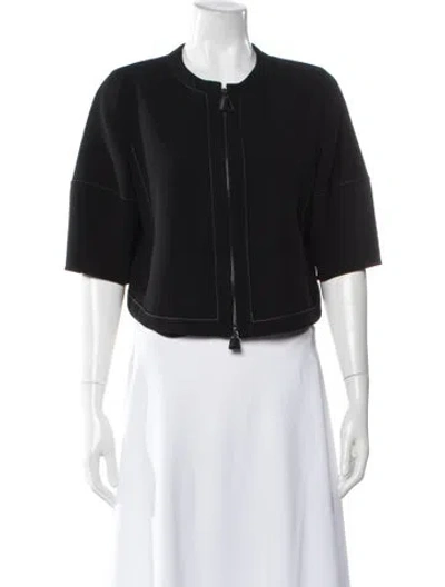 Pre-owned Akris Wool Evening Jacket In Black