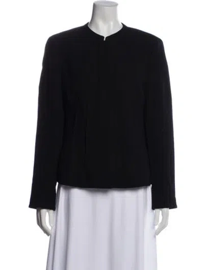 Pre-owned Akris Wool Evening Jacket In Black