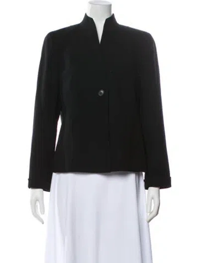Pre-owned Akris Wool Evening Jacket In Black