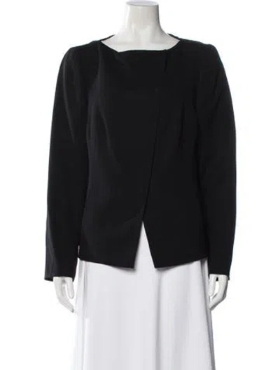 Pre-owned Akris Wool Evening Jacket In Black