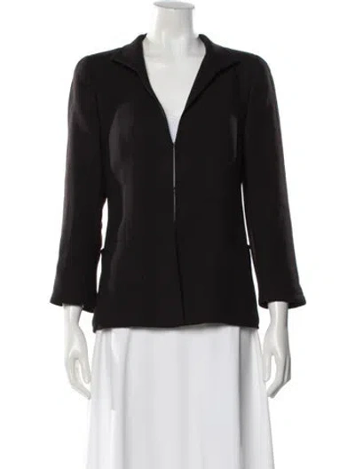 Pre-owned Akris Wool Evening Jacket In Black