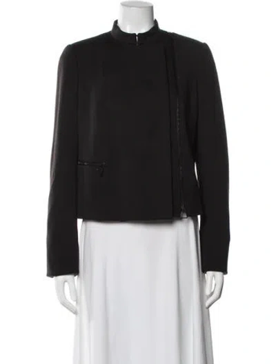 Pre-owned Akris Wool Evening Jacket In Black
