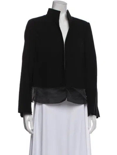 Pre-owned Akris Wool Evening Jacket In Black