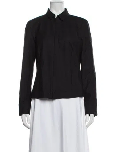 Pre-owned Akris Wool Evening Jacket In Gray