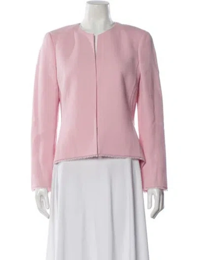 Pre-owned Akris Wool Evening Jacket In Pink