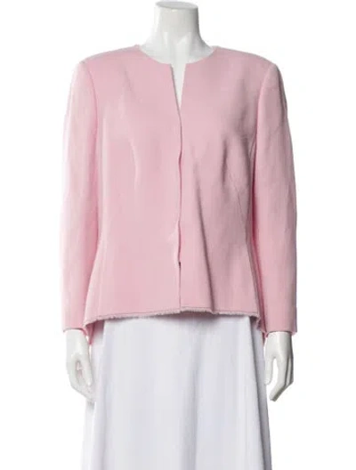 Pre-owned Akris Wool Evening Jacket In Pink