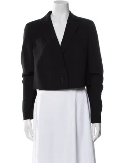 Pre-owned Akris Wool Evening Jacket W/ Tags In Black