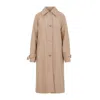Akris Reversible Checked Wool Coat In Beige