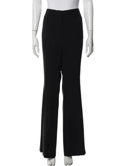Pre-owned Akris Wool Flared Pants In Black