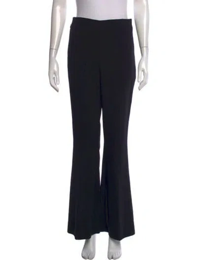 Pre-owned Akris Wool Flared Pants In Black