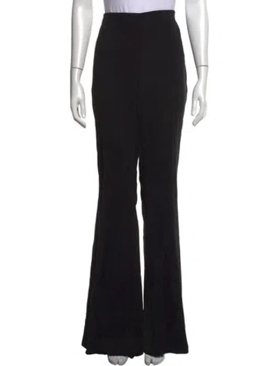 Pre-owned Akris Wool Flared Pants In Black