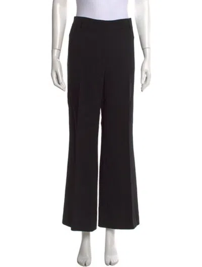 Pre-owned Akris Wool Flared Pants In Black