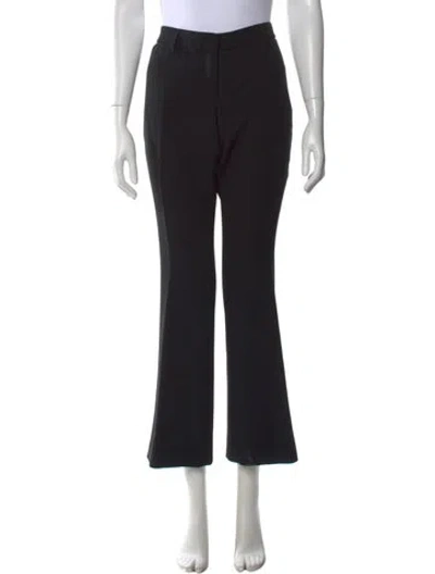 Pre-owned Akris Wool Flared Pants In Blue