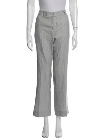 Pre-owned Akris Wool Flared Pants In Gray