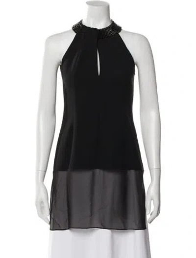 Pre-owned Akris Wool Halterneck Top In Gray