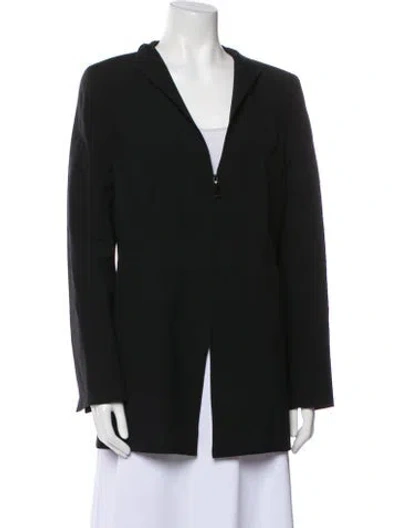 Pre-owned Akris Wool Jacket In Black