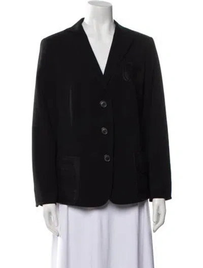 Pre-owned Akris Wool Jacket In Black