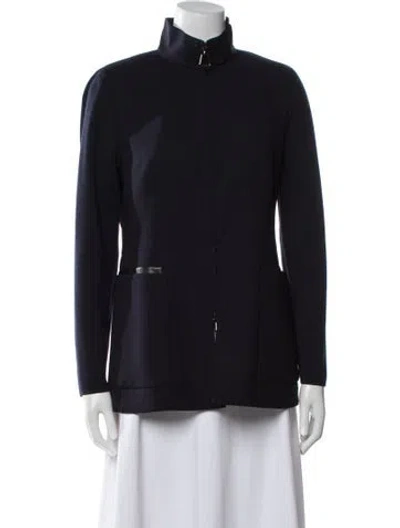 Pre-owned Akris Wool Jacket In Black