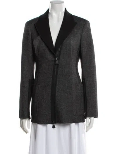 Pre-owned Akris Wool Jacket In Black