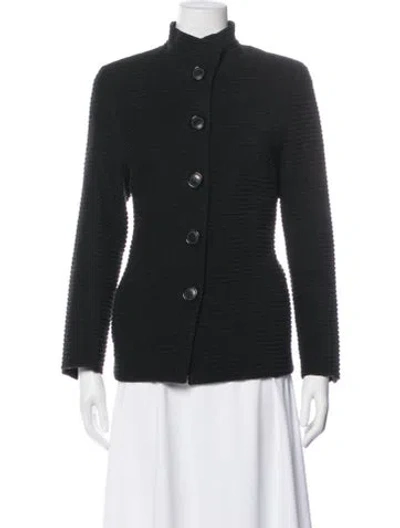 Pre-owned Akris Wool Jacket In Black