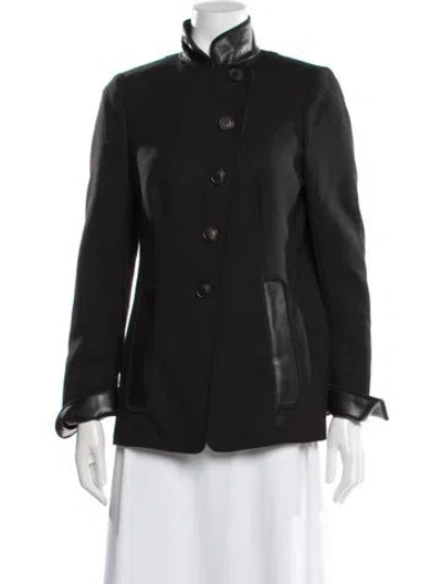 Pre-owned Akris Wool Jacket In Black