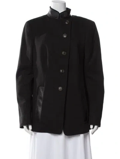 Pre-owned Akris Wool Jacket In Black