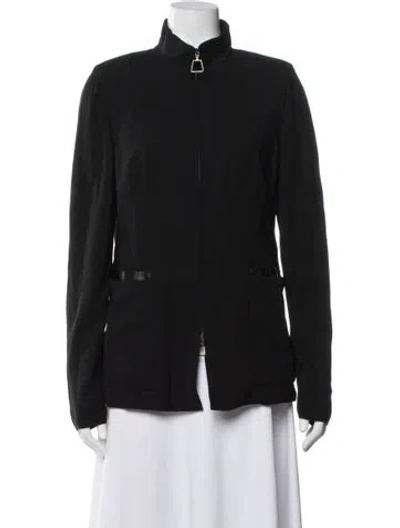 Pre-owned Akris Wool Jacket In Black