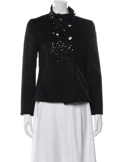 Pre-owned Akris Wool Jacket In Black