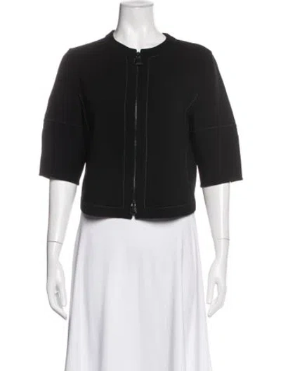 Pre-owned Akris Wool Jacket In Black