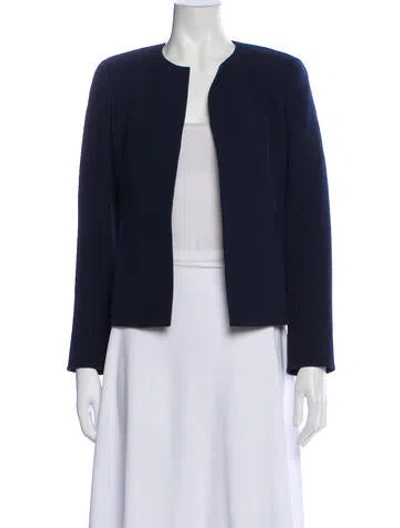 Pre-owned Akris Wool Jacket In Blue