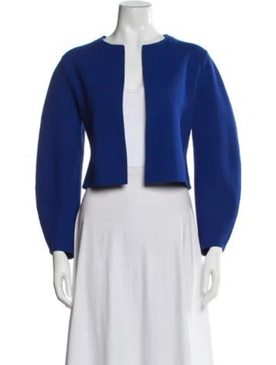 Pre-owned Akris Wool Jacket In Blue