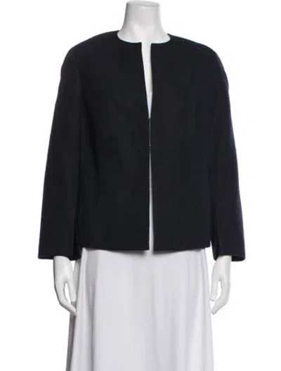 Pre-owned Akris Wool Jacket In Blue
