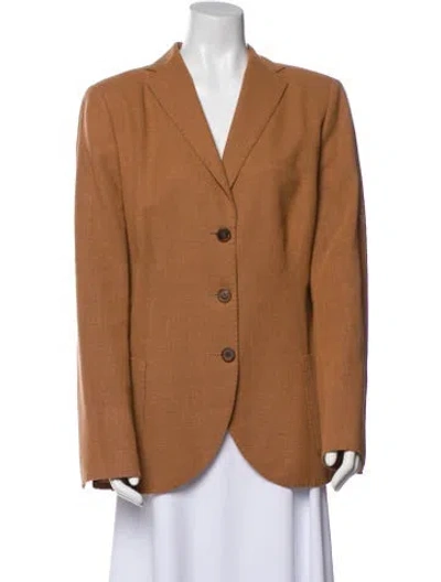 Pre-owned Akris Wool Jacket In Brown