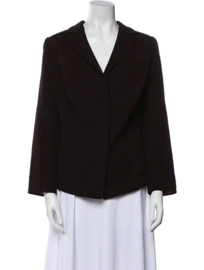 Pre-owned Akris Wool Jacket In Brown