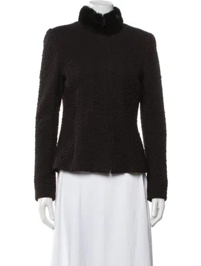 Pre-owned Akris Wool Jacket In Brown