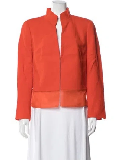 Pre-owned Akris Wool Jacket In Orange