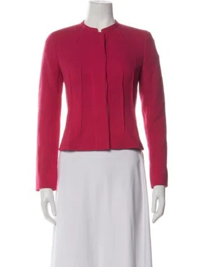 Pre-owned Akris Wool Jacket In Red