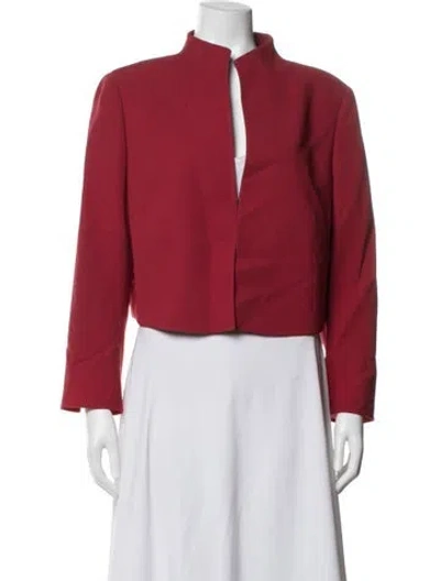 Pre-owned Akris Wool Jacket In Red