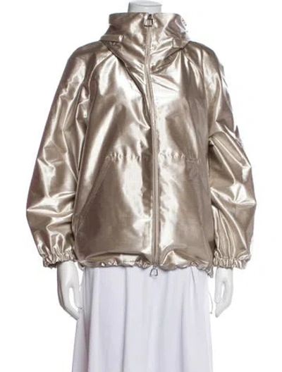 Pre-owned Akris Wool Jacket W/ Tags In Metallic/neutrals