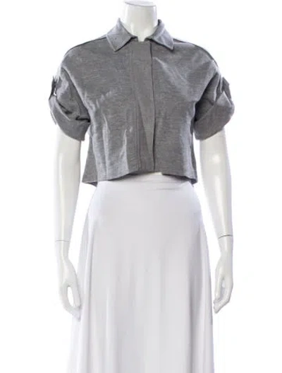 Pre-owned Akris Wool Jacket In White