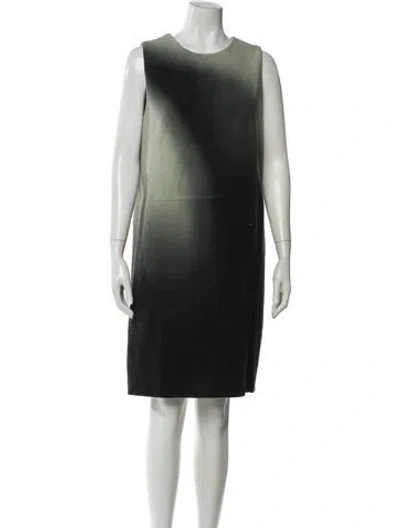 Pre-owned Akris Wool Knee-length Dress In Black